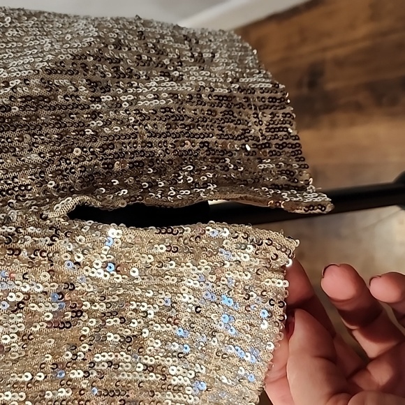 DKNY Sequined Top Gold - Picture 4 of 8